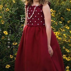 Gorgeous red portrait wedding dress pure by avica